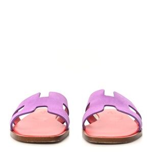 Hermes Purple and Red Sandals